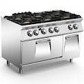 6-burner gas range with gas oven