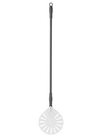 Aluminum pizza shovel, round, perforated 230x1200 mm HENDI 617168