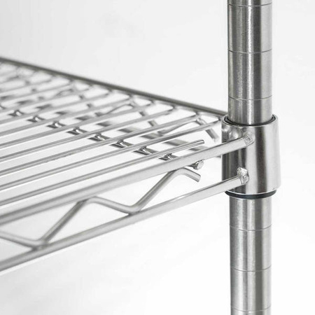 Chrome rack, 4 shelves, folding, 610x610x1800 mm STALGAST 681062