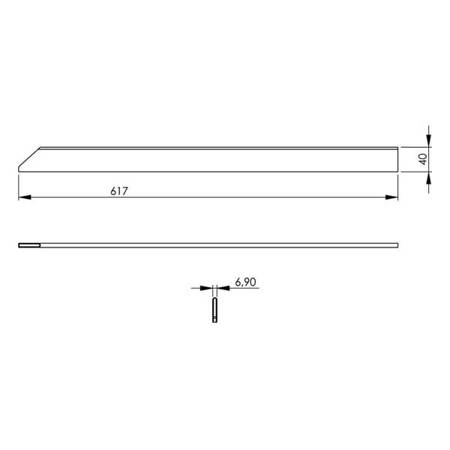 Connecting bar for line 700, high, medium STALGAST 9700082