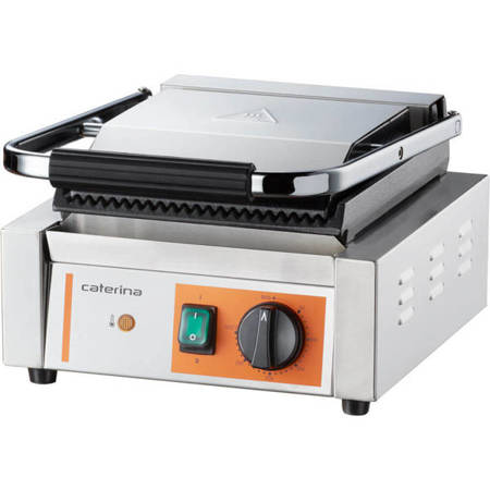 Contact single grill, fluted, Caterina, P 1.8 kW STALGAST 742018