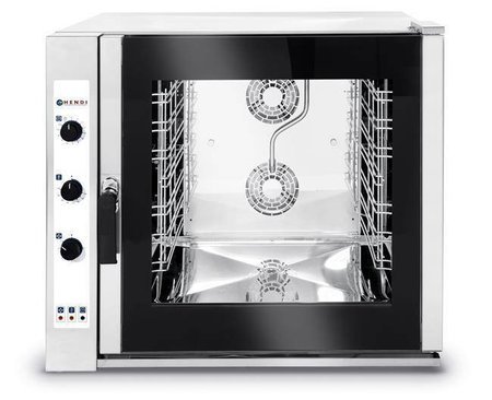 Convection oven with steaming 7xGN1/1, electric, manual control HENDI 225554