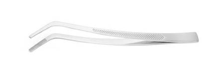 Curved tweezers with profiled handle | HENDI 680186