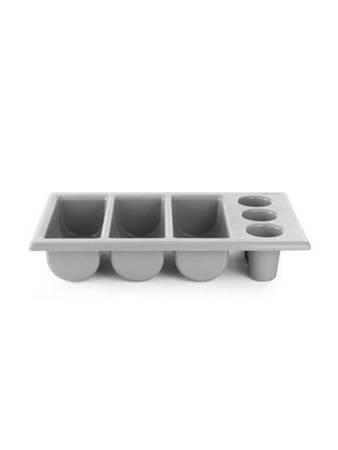 Cutlery container Standard GN 1/1 - 6 pieces - black HENDI 552360