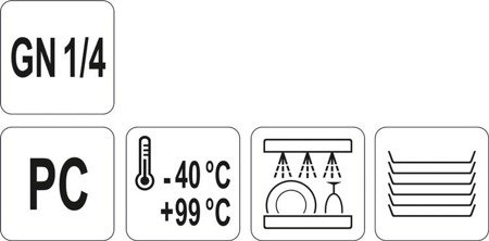 DRAINER FOR GN 1/4 PC
 | YG-00463