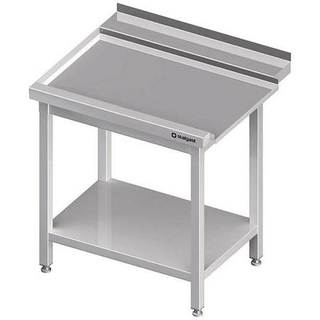 Discharge table(L), with shelf for SILANOS dishwasher 900x730x900 mm bolted STALGAST MEBLE 982457090