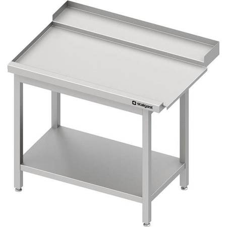 Discharge table(L), with shelf for dishwasher STALGAST 1000x750x880 mm bolted STALGAST MEBLE 984767100