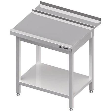 Discharge table(P), with shelf for SILANOS dishwasher 1000x730x900 mm bolted STALGAST MEBLE 982447100