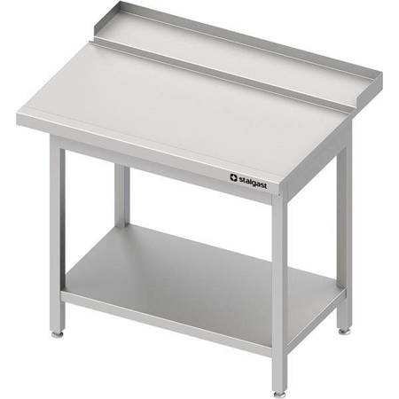 Discharge table(P), with shelf for dishwasher STALGAST 1000x750x880 mm bolted STALGAST MEBLE 984757100