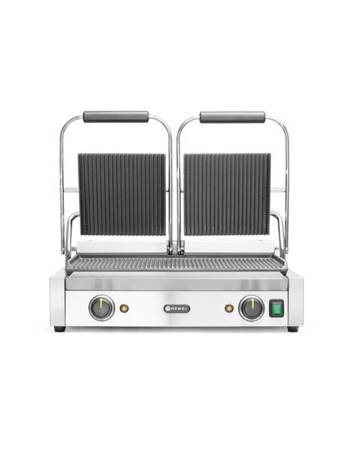 Double contact grill - fluted top and bottom HENDI 263709