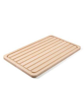 Double-sided wooden bread board + traditional - 530x325x18 m HENDI 505403