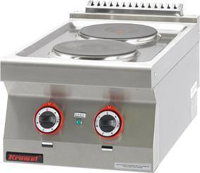 Electric kitchen 2 round plates 2x2,6kW 700.KE-2 Kromet