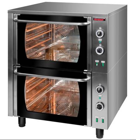Electric oven /2 chambers/ with thermo-circulation 14 kW 000.PE-2/T Kromet