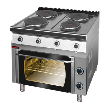 Electric stove with a thermo oven 700.KE-4/PE-1T Kromet