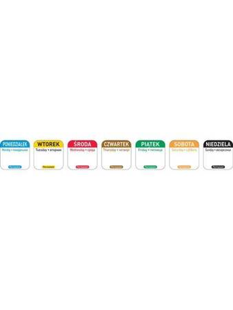 Food Safety stickers, reusable - Thursday HENDI 850107