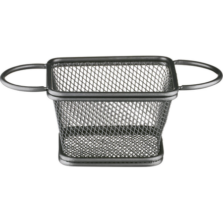 Food serving basket, black, 100x80x70 mm STALGAST 546051