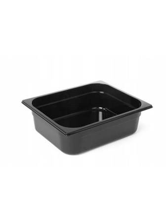 GN1/2-150 container in black polycarbonate HENDI 862414