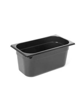 GN1/3-150 container in black polycarbonate HENDI 862513