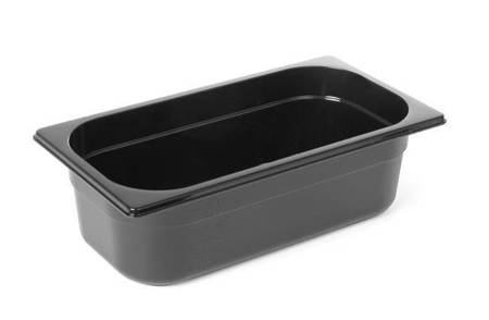 GN1/4-100 container in black polycarbonate HENDI 862629