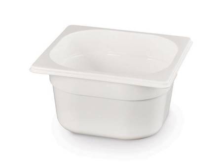 GN1/6-100 container in white polycarbonate HENDI 862773