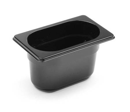 GN1/9-100 container in black polycarbonate HENDI 862827