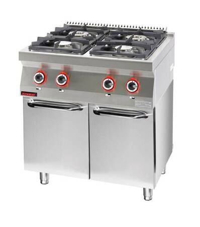 Gas cooker 4-burner on closed cabinet base 700.KG-4.S.D Kromet