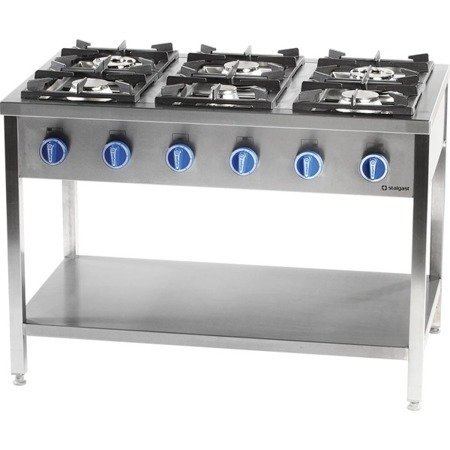 Gas cooker, 6-burner, 700 mm, 32.5 kW, G20 979611 STALGAST