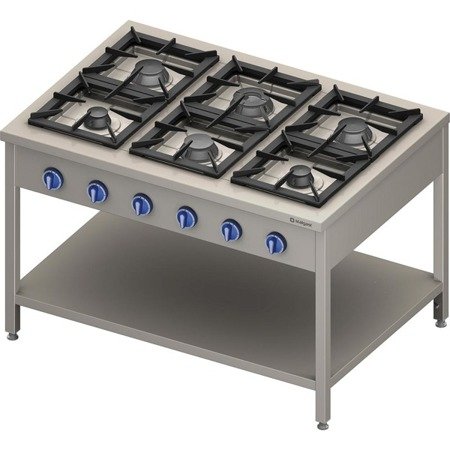 Gas cooker, 6-burner, 900 mm, 32.5 kW, G20 999611 STALGAST