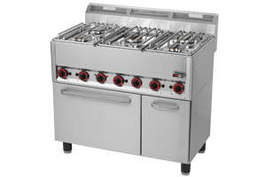 Gas cooker with electr. oven | Red Fox SPT 90/5 GL