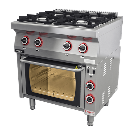 Gas stove with thermo oven 700.KG-4/PE-1T Kromet