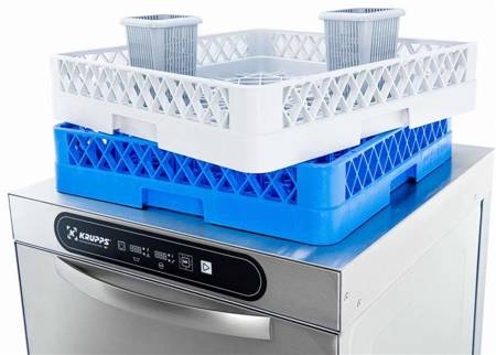 Glass and plate dishwasher | 500x500 basket | double basket system option | 400V | KRUPPS CUBE LINE C537TE | Advance electronic panel