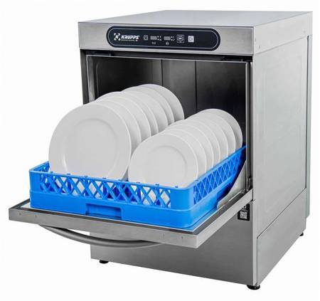 Glass and plate dishwasher | 500x500 double basket system | 400V | KRUPPS CUBE LINE C537TE | Advance electronic panel