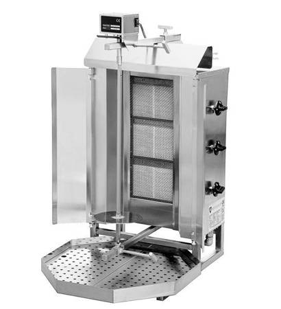 Gyros | gas kebab toaster | 3 burners | 40kg load KLG220