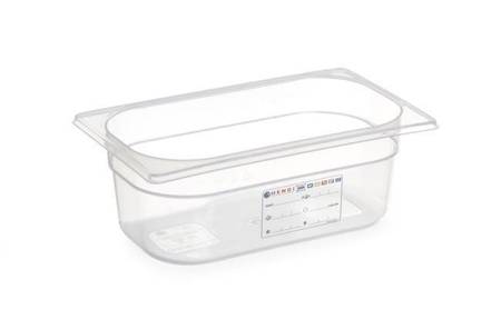 HACCP GN container of polypropylene 1/4 150 - without lid HENDI 880364