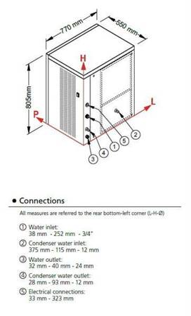 Ice cube maker | Frozen Run ice maker | 200 kg/24h | air cooling system | CV475A