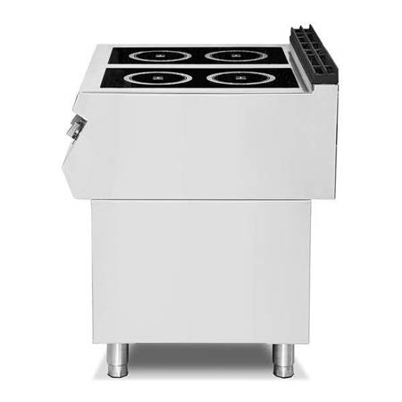 Induction cooker | 4-burner | 14 kW | 400V | open base | 900 line | RQ.PLS.9IND020