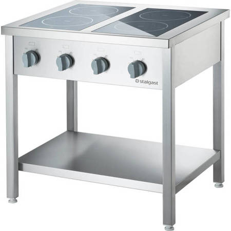 Induction cooker, 4-burner, free-standing, P 14 kW, U 400V STALGAST 979610