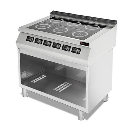 Induction cooker | 6-burner | 18 kW | 400V | open base | line 700 | RQ.PLS.7IND030