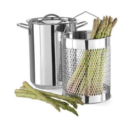 KITCHEN LINE asparagus pot with basket HENDI 607008