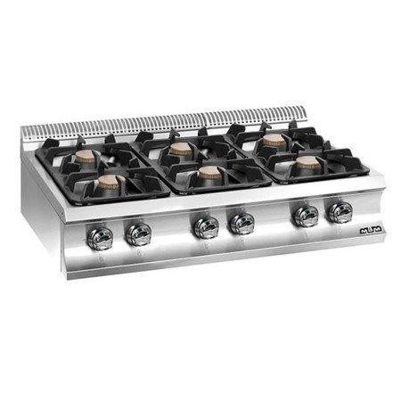 KITCHEN , TABLE 6-BURNER WITH NEW FLEX BURNERS OF 7 KW EACH G677XL MBM