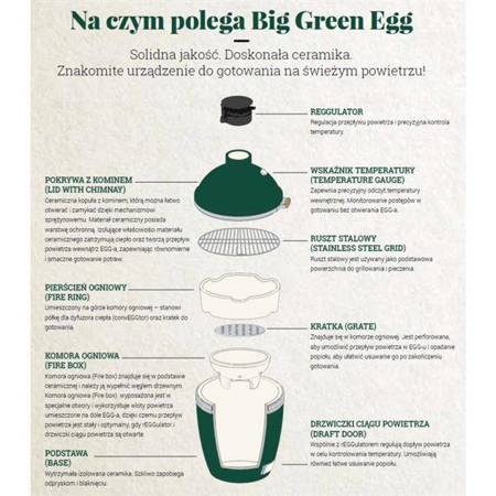 Kamado Big Green Egg Large Ceramic Grill