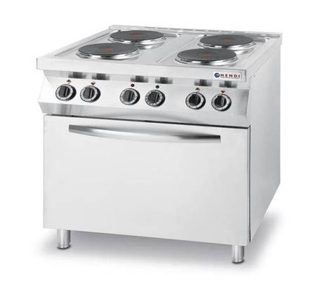 Kitchen Line 4 plate electric stove with vented oven e HENDI 225936