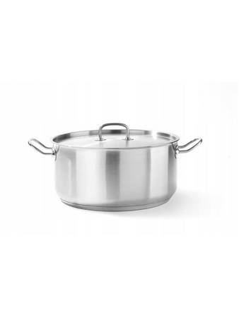 Kitchen Line low pot with lid, capacity.12 l, fi.320x(H)150 mm HENDI 836040