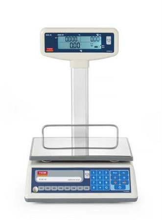 LCD calculating scale with boom and legalization, EGE series, 15 kg | HENDI TEM015B1D