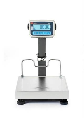 LCD platform scale with folding boom and legalization, EKO+ series, 60 kg | HENDI BEK+C035X040060-KB