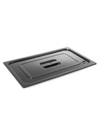 Lid for GN1/1 containers in black polycarbonate HENDI 862902