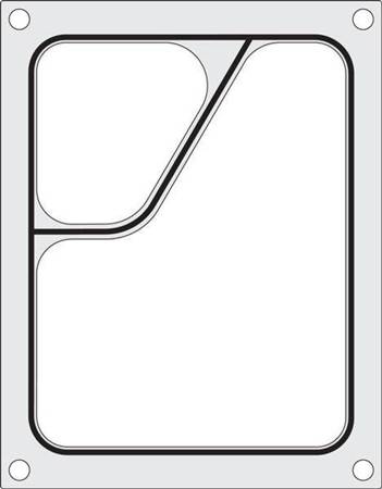 Matrix for CAS CDS-01 sealing machine for double colt tray 227x178 HENDI 805381