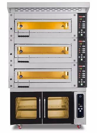 Modular 3-chamber baking oven | electric | 25,5 kW | 400V | 1260x1020x2050 | MT/800/2