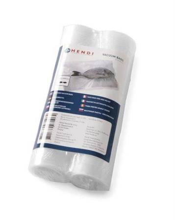 Moletized cooking bags for vacuum packer, dimensions. 250 HENDI 971437