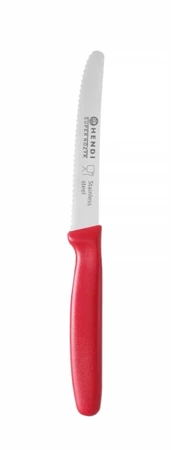 Multipurpose knife, HENDI 842129, serrated, red, (L)220mm